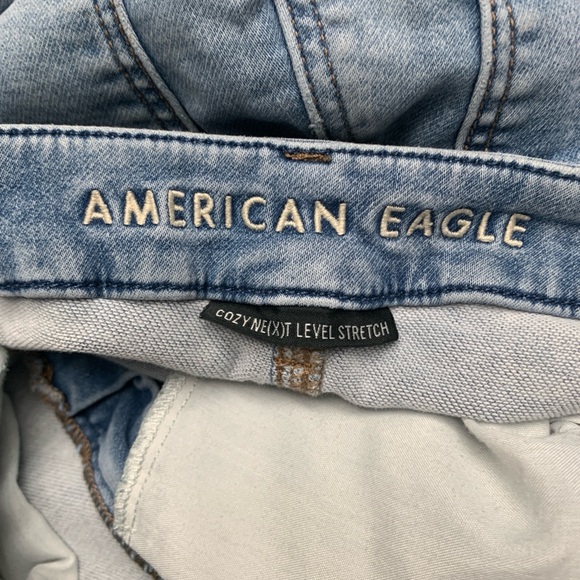 American Eagle Curvy High Rise Jegging Women's 8R Next Level Stretch Distressed - Picture 7 of 14